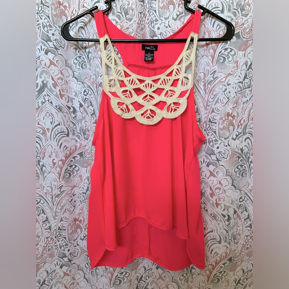 Hot pink Midriff tank